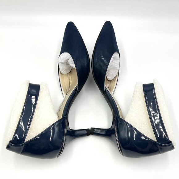 Anne Klein Womens Size 6 Fabulist Navy Blue D'Orsay Pumps‎ Heels Shoes - Picture 8 of 13